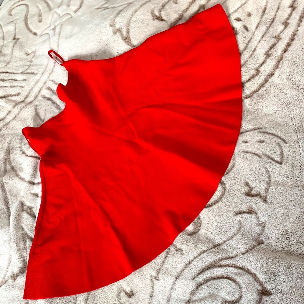 BCBG MaxAzria Red Mini Skirt